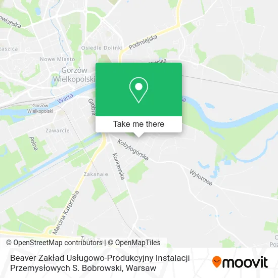 Карта Beaver Zakład Usługowo-Produkcyjny Instalacji Przemysłowych S. Bobrowski