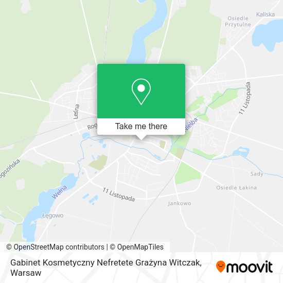 Gabinet Kosmetyczny Nefretete Grażyna Witczak map