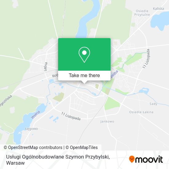 Usługi Ogólnobudowlane Szymon Przybylski map