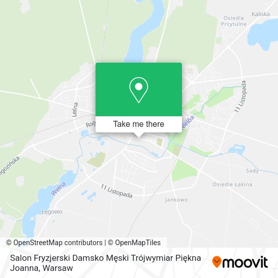 Salon Fryzjerski Damsko Męski Trójwymiar Piękna Joanna map