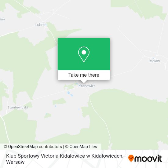 Klub Sportowy Victoria Kidalowice w Kidałowicach map