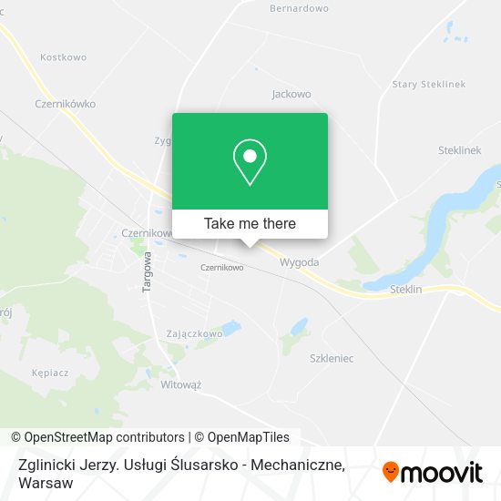 Zglinicki Jerzy. Usługi Ślusarsko - Mechaniczne map