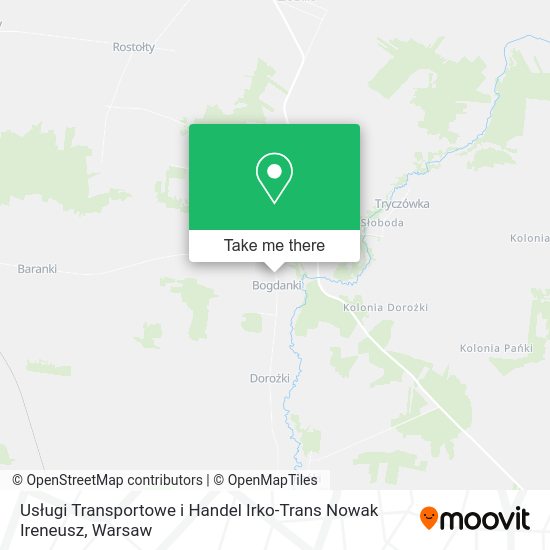 Usługi Transportowe i Handel Irko-Trans Nowak Ireneusz map