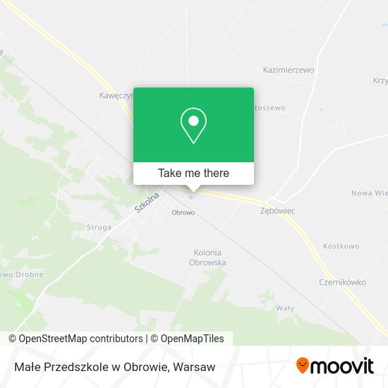 Małe Przedszkole w Obrowie map