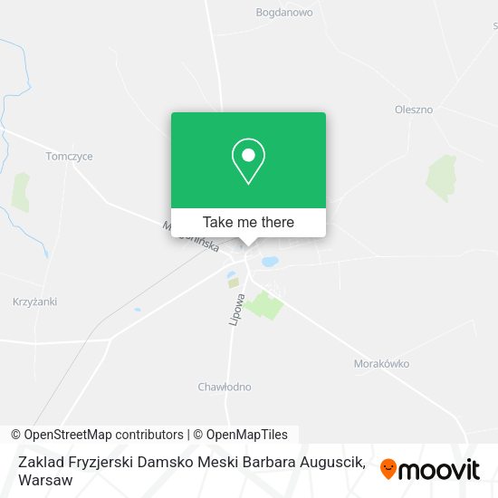 Zaklad Fryzjerski Damsko Meski Barbara Auguscik map