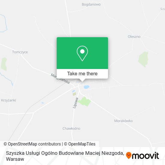 Szyszka Usługi Ogólno Budowlane Maciej Niezgoda map