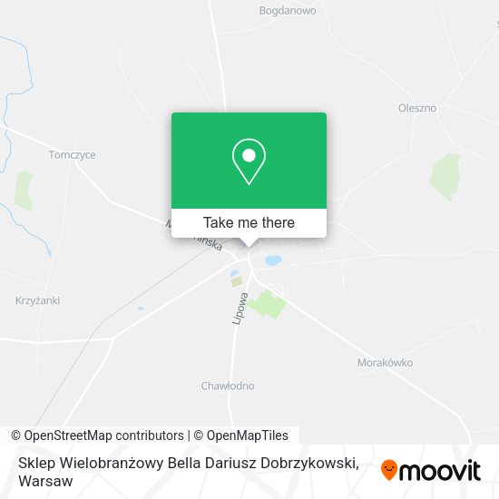 Sklep Wielobranżowy Bella Dariusz Dobrzykowski map