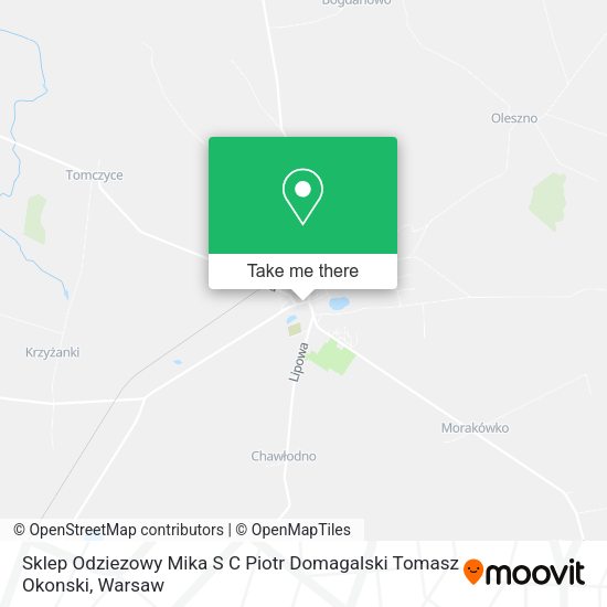 Sklep Odziezowy Mika S C Piotr Domagalski Tomasz Okonski map