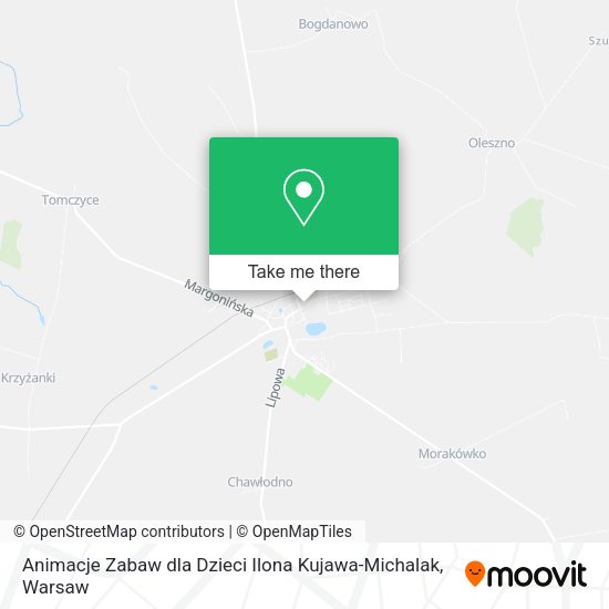 Animacje Zabaw dla Dzieci Ilona Kujawa-Michalak map