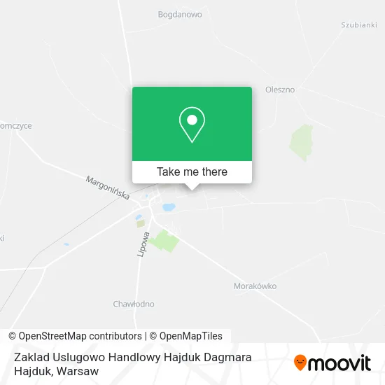 Zaklad Uslugowo Handlowy Hajduk Dagmara Hajduk map