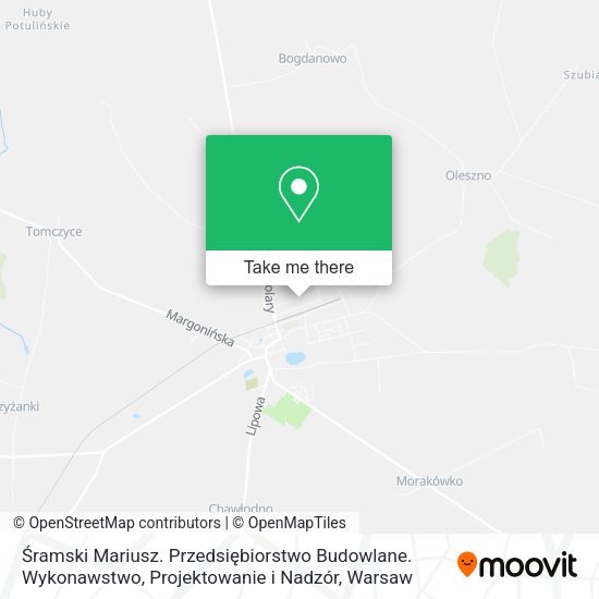 Śramski Mariusz. Przedsiębiorstwo Budowlane. Wykonawstwo, Projektowanie i Nadzór map