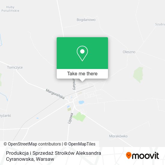 Produkcja i Sprzedaż Stroików Aleksandra Cyranowska map