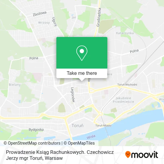Prowadzenie Ksiąg Rachunkowych. Czechowicz Jerzy mgr Toruń map