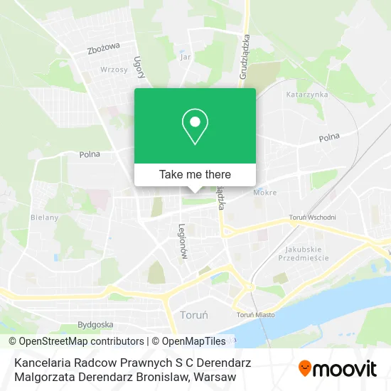 Карта Kancelaria Radcow Prawnych S C Derendarz Malgorzata Derendarz Bronislaw