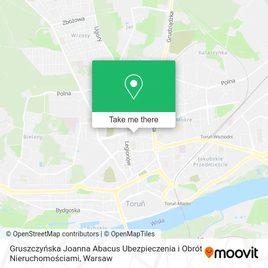 Gruszczyńska Joanna Abacus Ubezpieczenia i Obrót Nieruchomościami map
