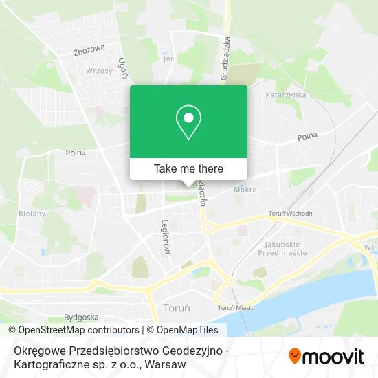 Okręgowe Przedsiębiorstwo Geodezyjno - Kartograficzne sp. z o.o. map