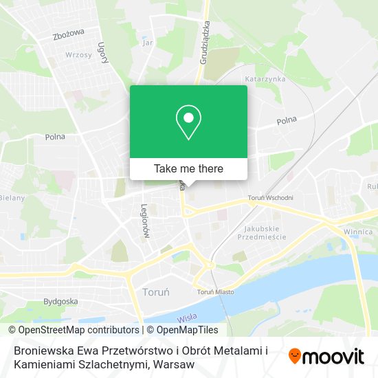 Broniewska Ewa Przetwórstwo i Obrót Metalami i Kamieniami Szlachetnymi map