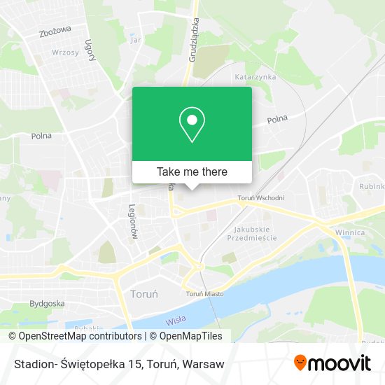 Stadion- Świętopełka 15, Toruń map