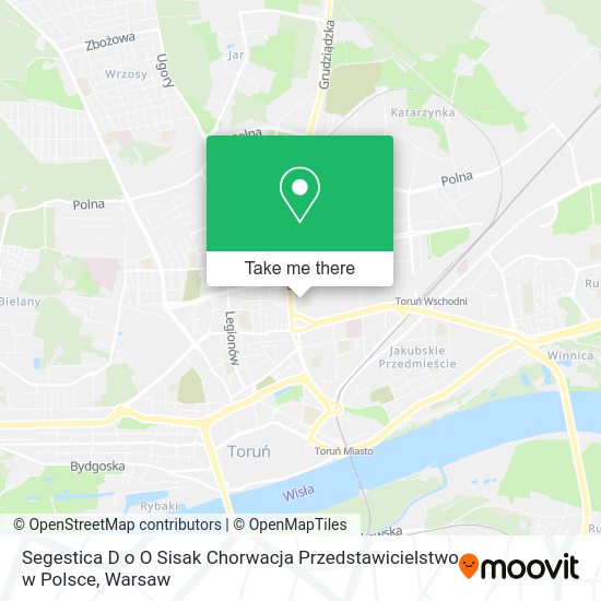 Segestica D o O Sisak Chorwacja Przedstawicielstwo w Polsce map