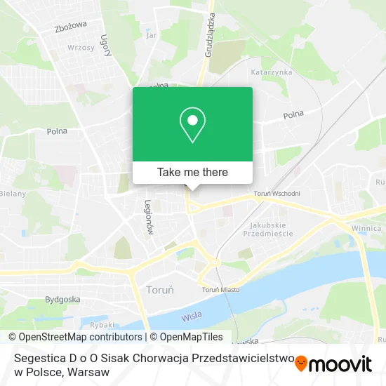 Карта Segestica D o O Sisak Chorwacja Przedstawicielstwo w Polsce