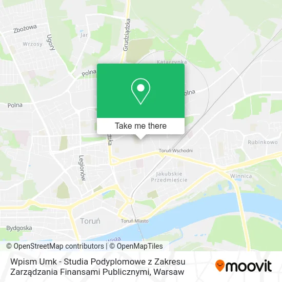 Wpism Umk - Studia Podyplomowe z Zakresu Zarządzania Finansami Publicznymi map