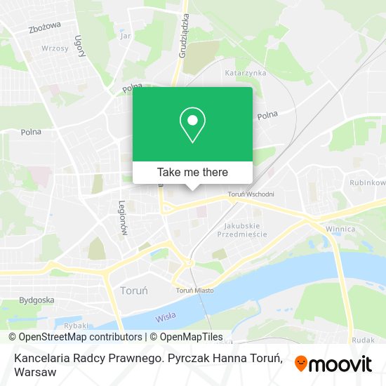 Kancelaria Radcy Prawnego. Pyrczak Hanna Toruń map