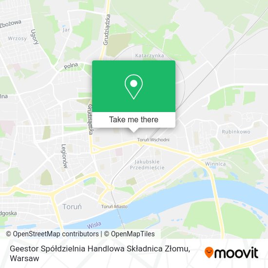 Geestor Spółdzielnia Handlowa Składnica Złomu map