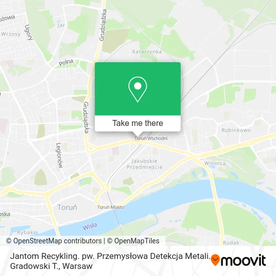 Карта Jantom Recykling. pw. Przemysłowa Detekcja Metali. Gradowski T.