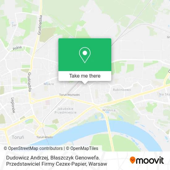 Dudowicz Andrzej, Błaszczyk Genowefa. Przedstawiciel Firmy Cezex-Papier map