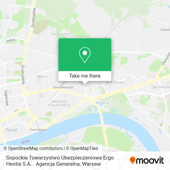 Карта Sopockie Towarzystwo Ubezpieczeniowe Ergo Hestia S.A. . Agencja Generalna