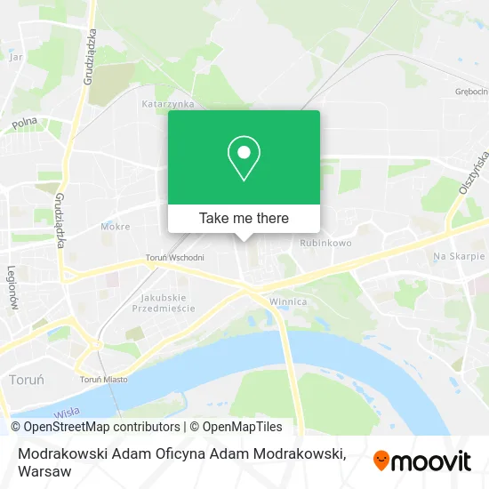 Карта Modrakowski Adam Oficyna Adam Modrakowski