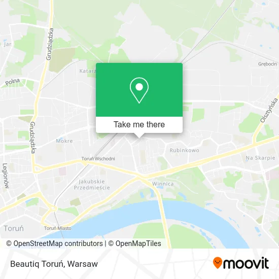 Beautiq Toruń map