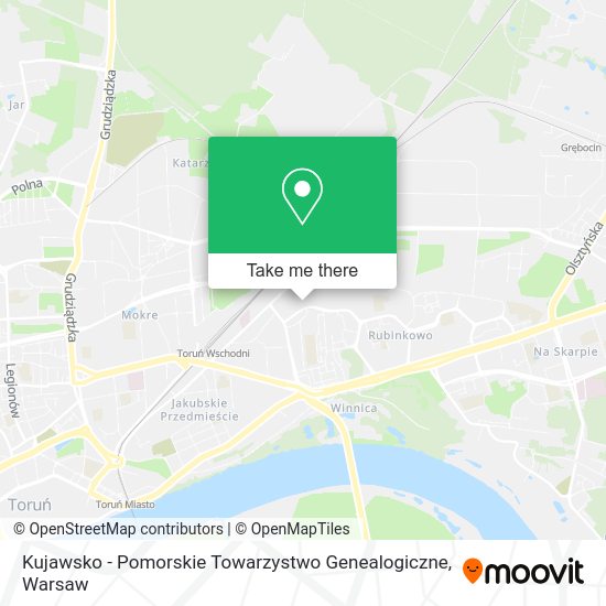 Карта Kujawsko - Pomorskie Towarzystwo Genealogiczne