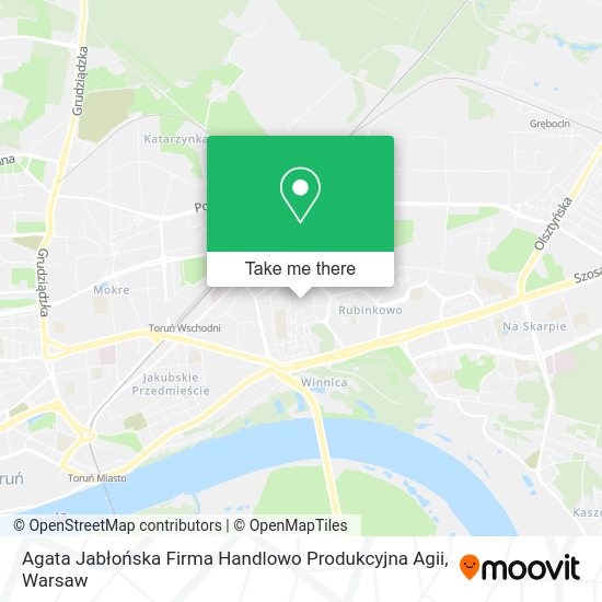 Agata Jabłońska Firma Handlowo Produkcyjna Agii map