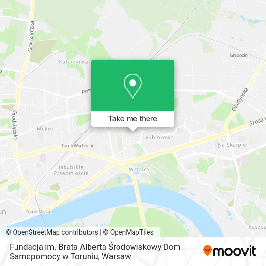 Fundacja im. Brata Alberta Środowiskowy Dom Samopomocy w Toruniu map