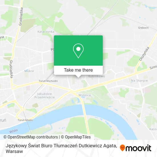 Językowy Świat Biuro Tłumaczeń Dutkiewicz Agata map