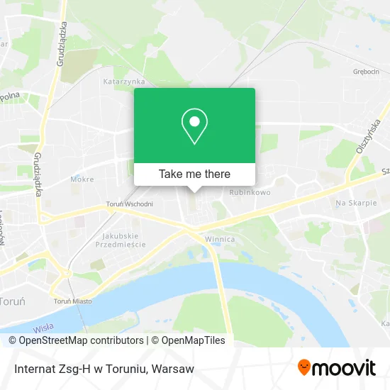 Internat Zsg-H w Toruniu map