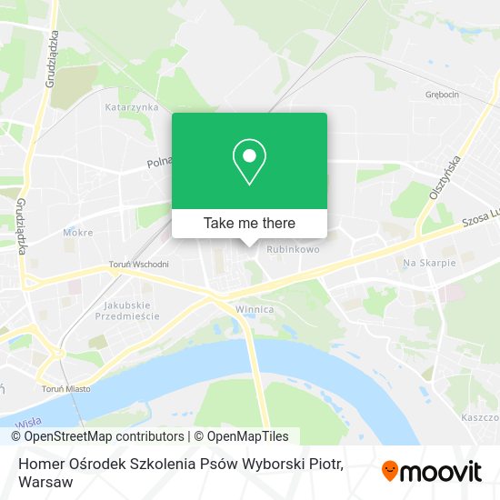 Homer Ośrodek Szkolenia Psów Wyborski Piotr map