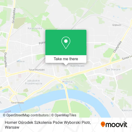 Homer Ośrodek Szkolenia Psów Wyborski Piotr map