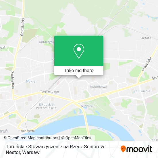 Карта Toruńskie Stowarzyszenie na Rzecz Seniorów Nestor