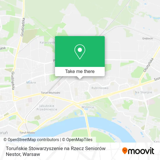 Toruńskie Stowarzyszenie na Rzecz Seniorów Nestor map