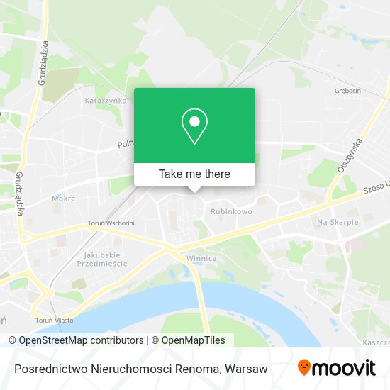 Posrednictwo Nieruchomosci Renoma map