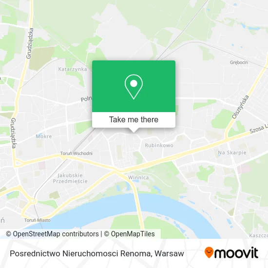 Posrednictwo Nieruchomosci Renoma map
