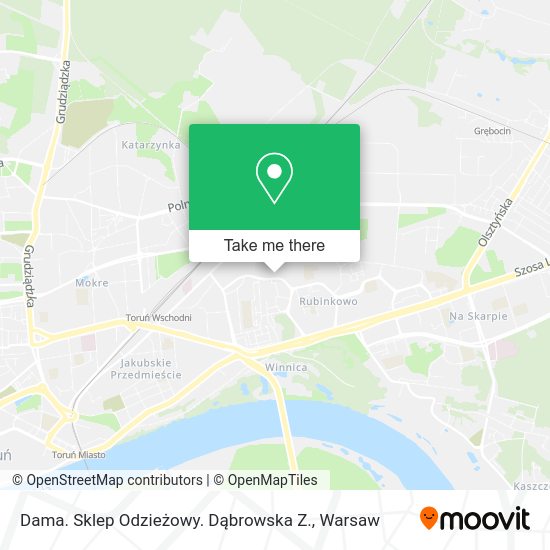 Dama. Sklep Odzieżowy. Dąbrowska Z. map