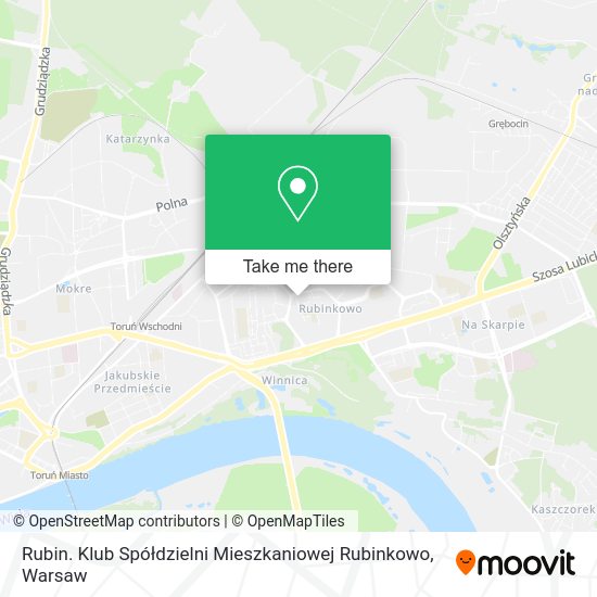 Rubin. Klub Spółdzielni Mieszkaniowej Rubinkowo map