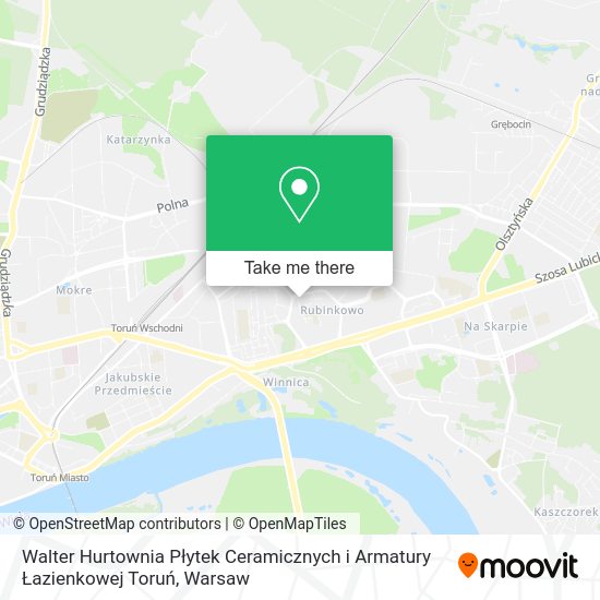 Walter Hurtownia Płytek Ceramicznych i Armatury Łazienkowej Toruń map