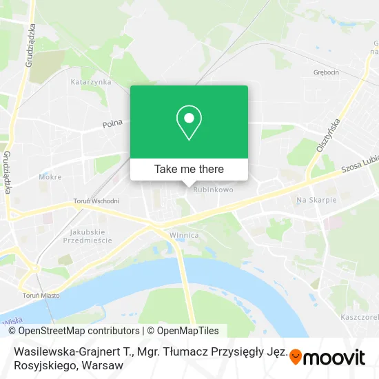 Wasilewska-Grajnert T., Mgr. Tłumacz Przysięgły Jęz. Rosyjskiego map