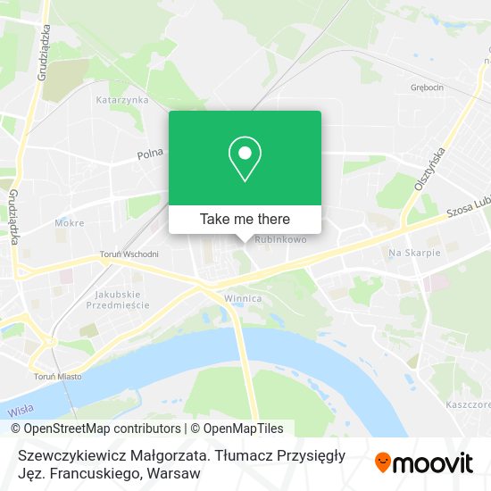 Szewczykiewicz Małgorzata. Tłumacz Przysięgły Jęz. Francuskiego map