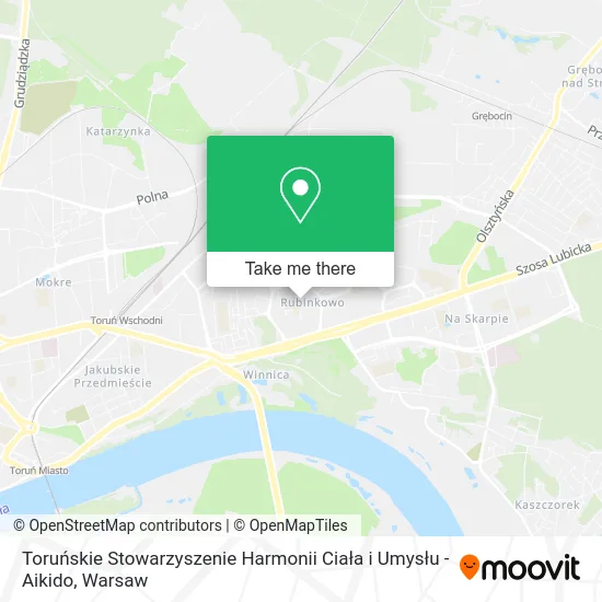 Toruńskie Stowarzyszenie Harmonii Ciała i Umysłu - Aikido map