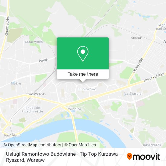 Usługi Remontowo-Budowlane - Tip-Top Kurzawa Ryszard map